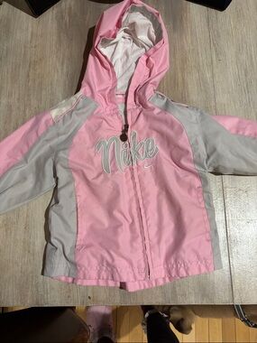 Nike toddler Pink and Gray Hooded Jacket